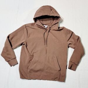 Athleta Retroplush Pyrite Brown Women's Hoodie size Medium